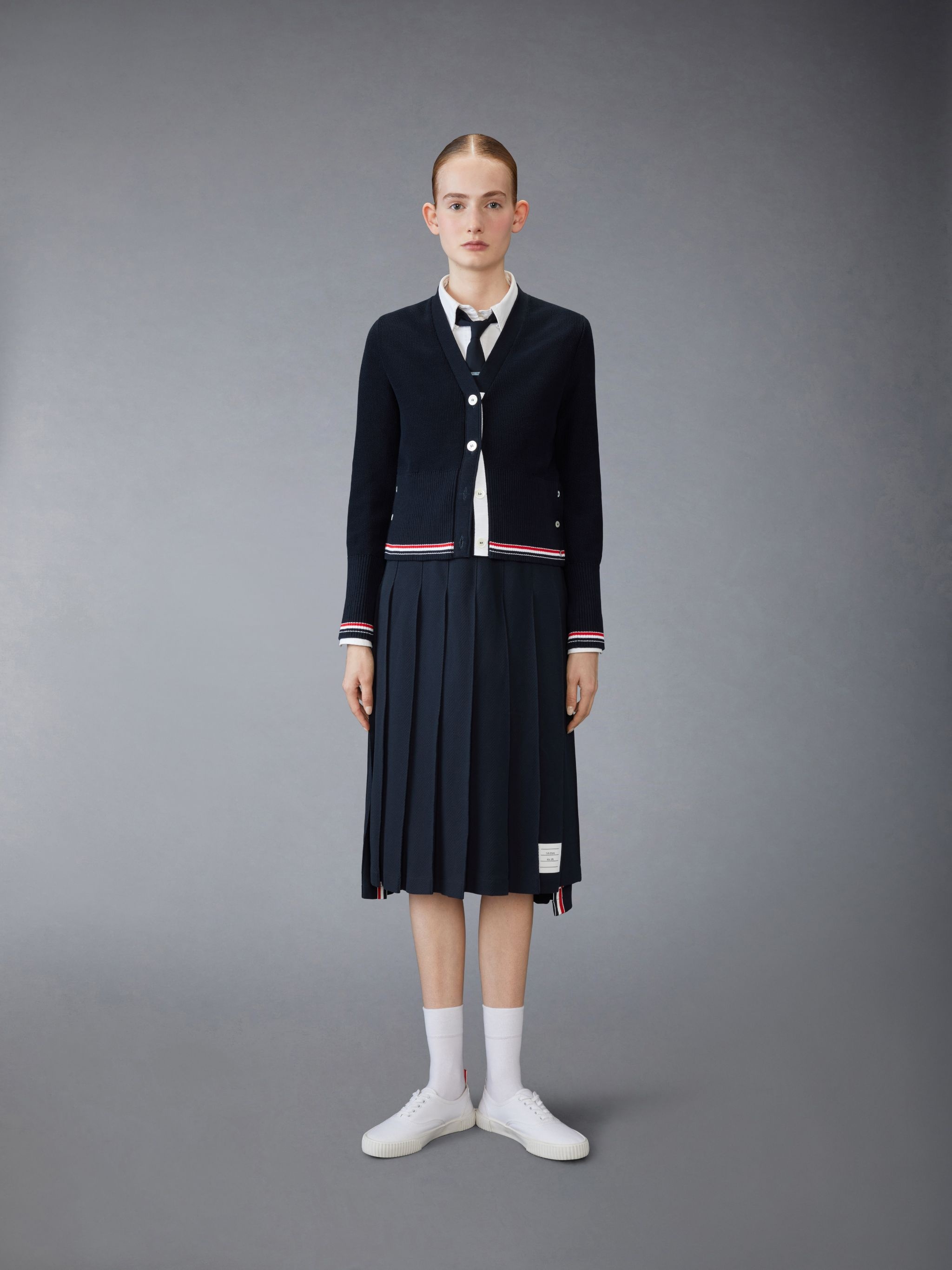 Cotton Pleated Skirt - 4
