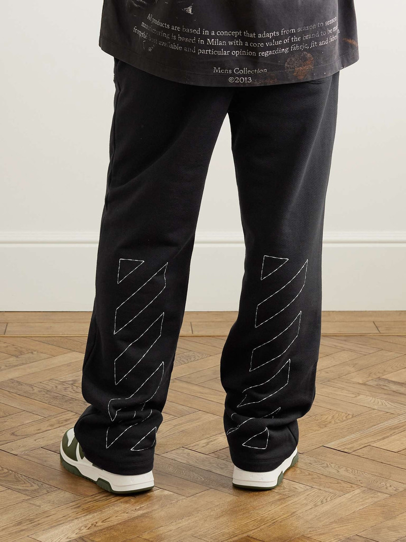 Logo-Embroidered Cotton-Jersey Sweatpants 3
