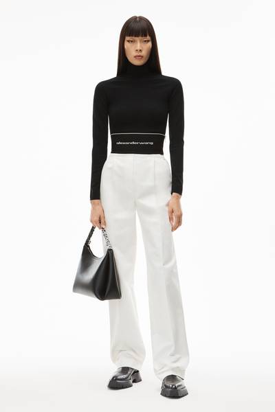 Alexander Wang WIDE-LEG TROUSER IN COTTON TAILORING outlook