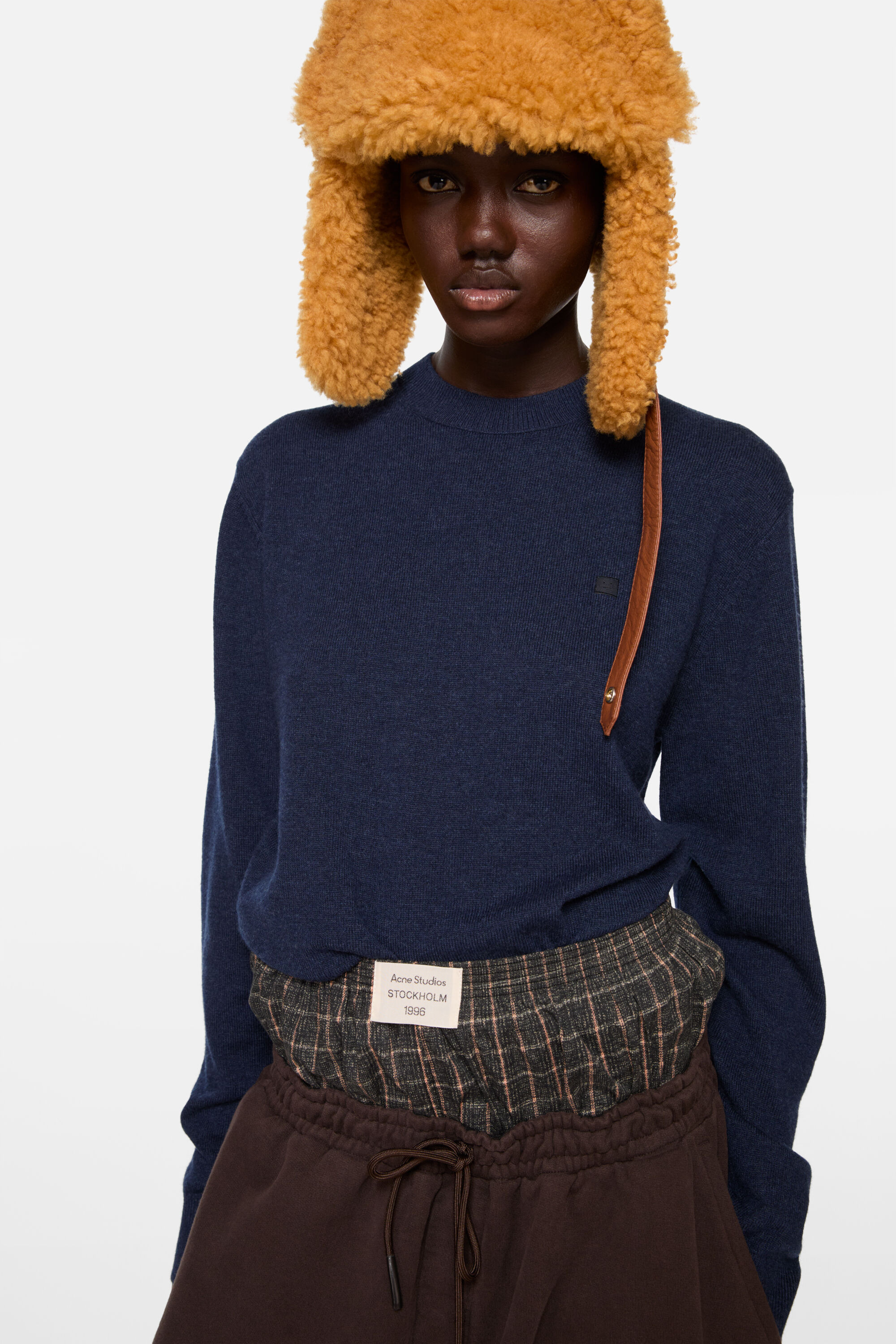 Crewneck jumper - Yak wool - Navy melange - 4