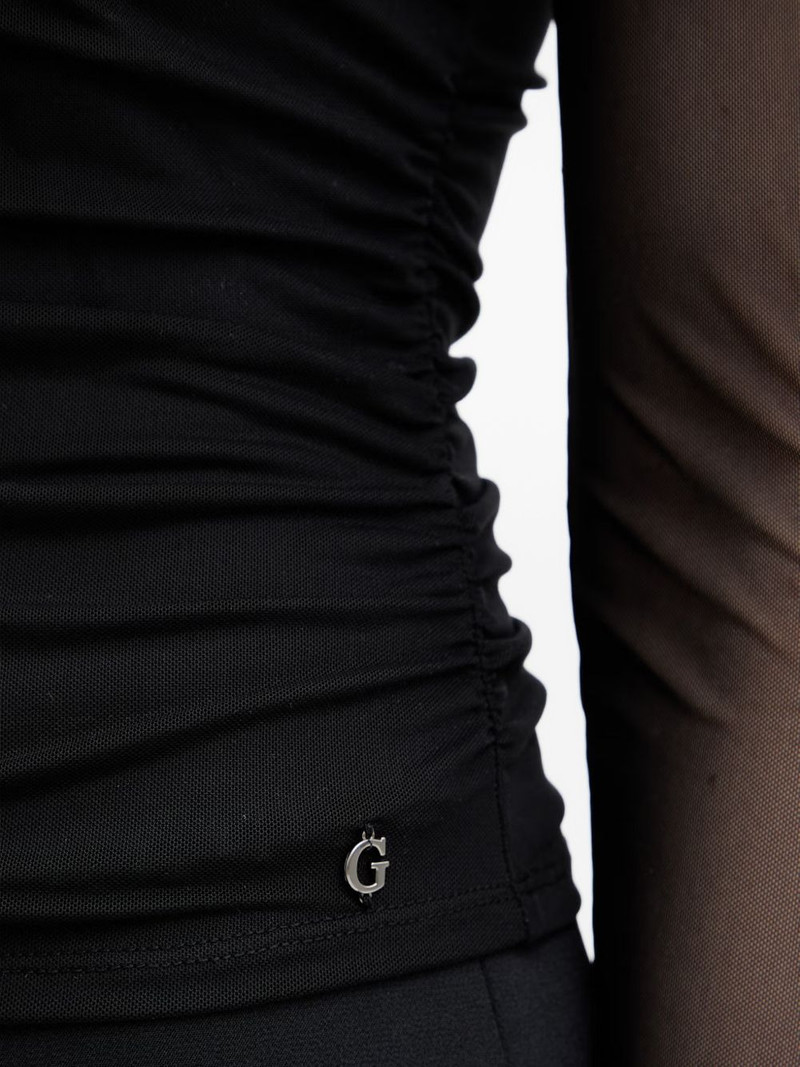 gathered-detail long-sleeve top 5