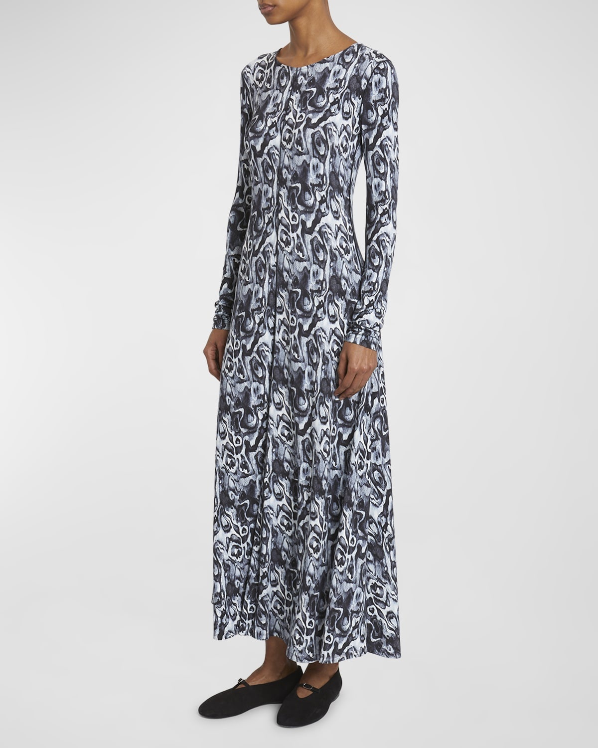 Atlas Printed Jersey Maxi Dress - 3