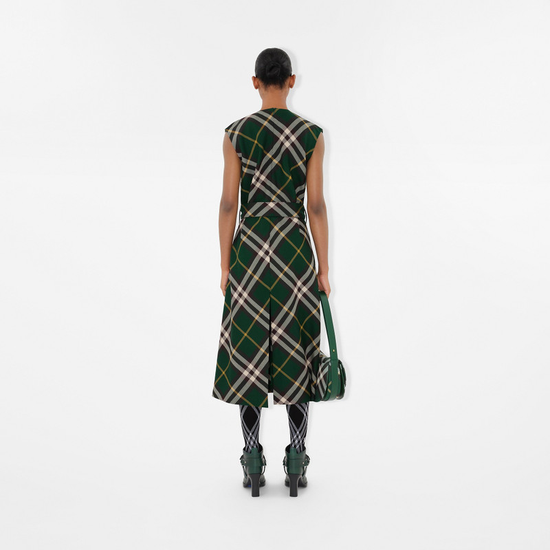 Check Wool Dress 4