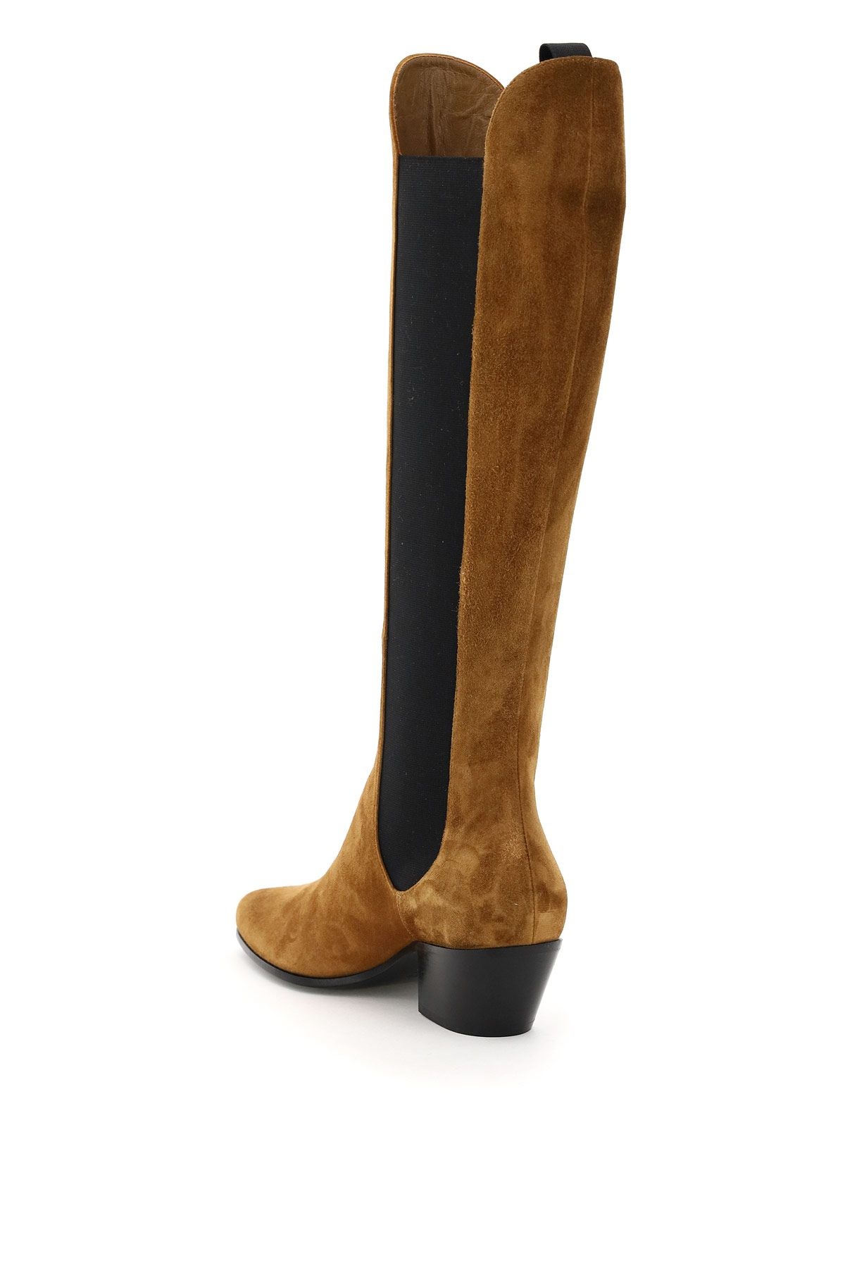 CHESTER KNEE HIGH SUEDE CHELSEA BOOTS - 3