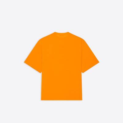 BALENCIAGA Men's Hi My Name Is Wide Fit T-shirt  in Orange outlook