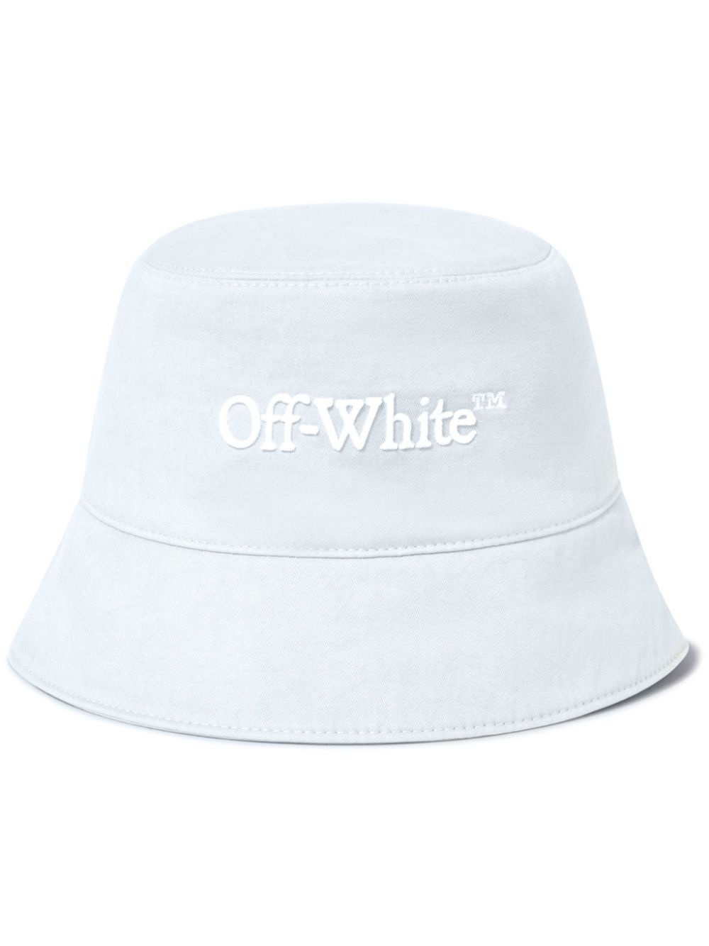 Bookish Drill-embroidery bucket hat - 1
