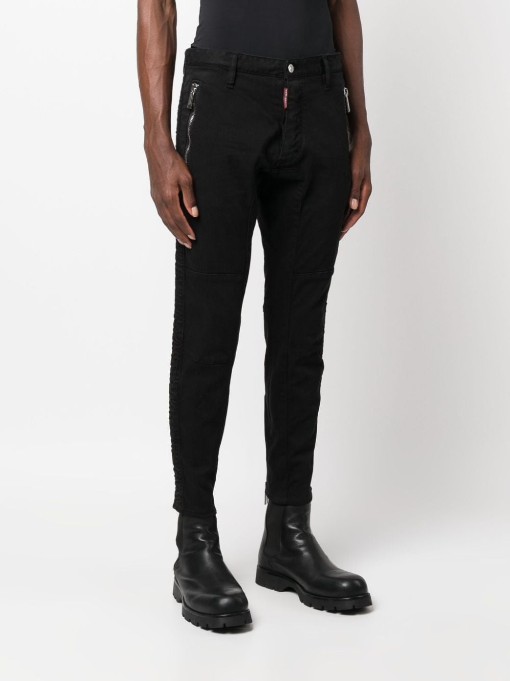 Black Bull slim-cut trousers - 3