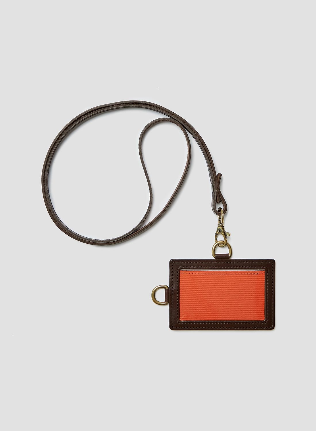 Leather Lanyard in Dark Brown - 3