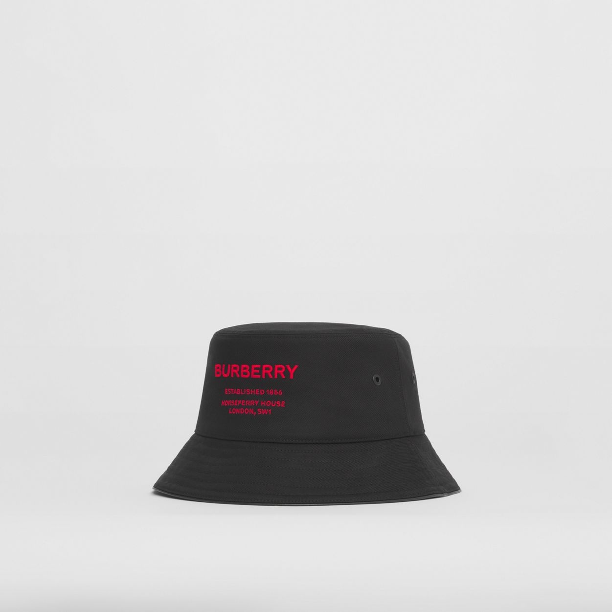 Horseferry Motif Cotton Bucket Hat - 6