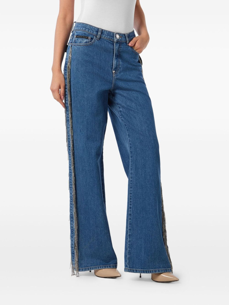 PHILIPP PLEIN Skater Fit Crystal jeans outlook