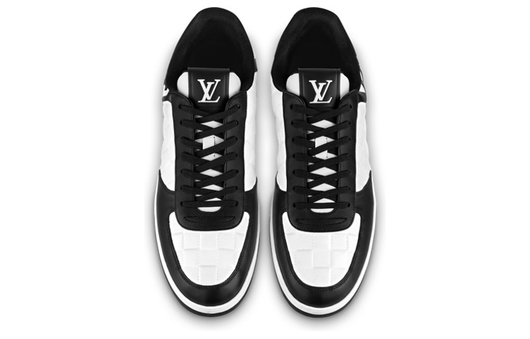 LOUIS VUITTON Rivoli Sneakers 'White Plaid with Black Side Logo' 1ABFDZ - 3