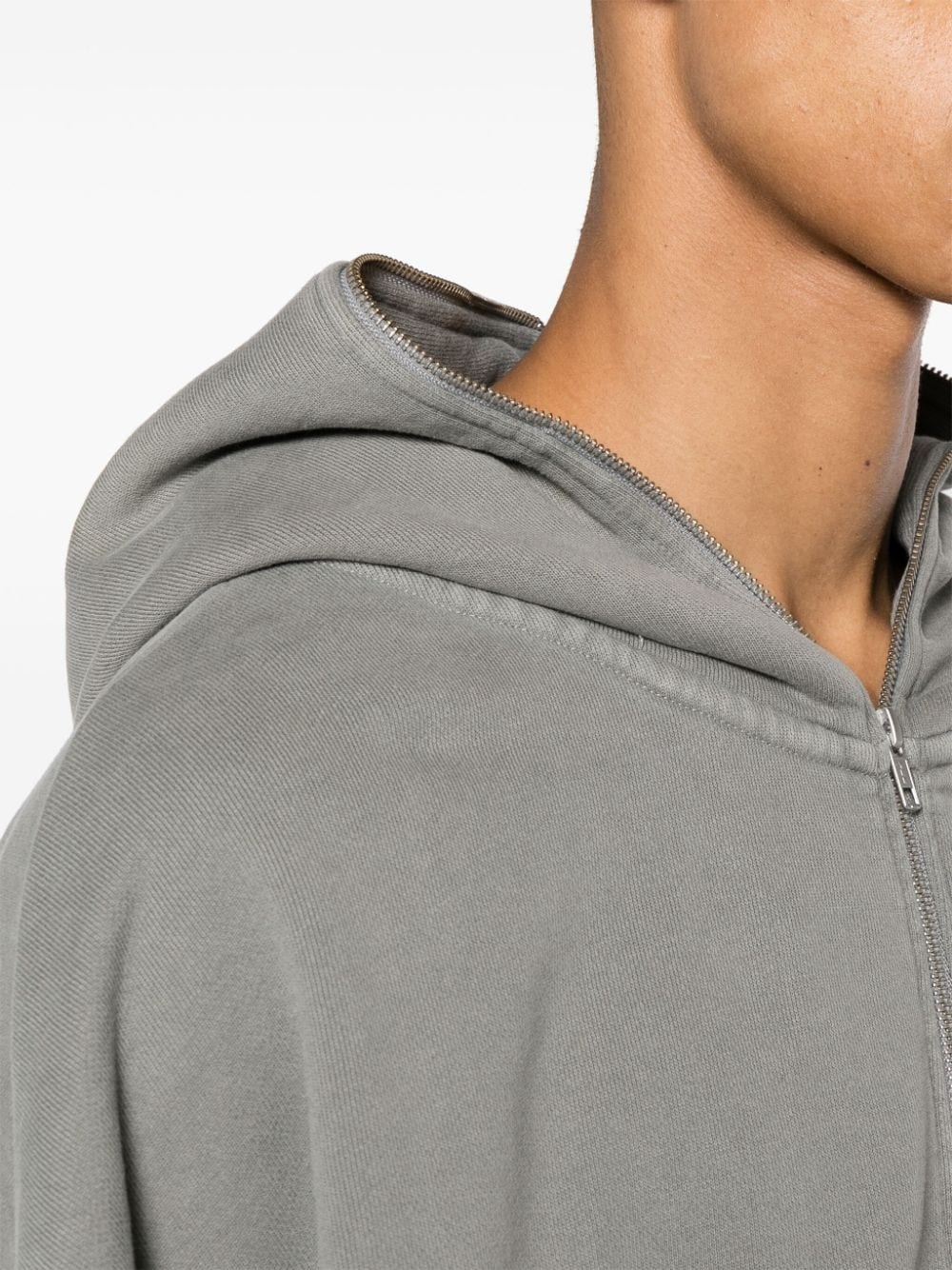 organic-cotton zip-up hoodie - 6