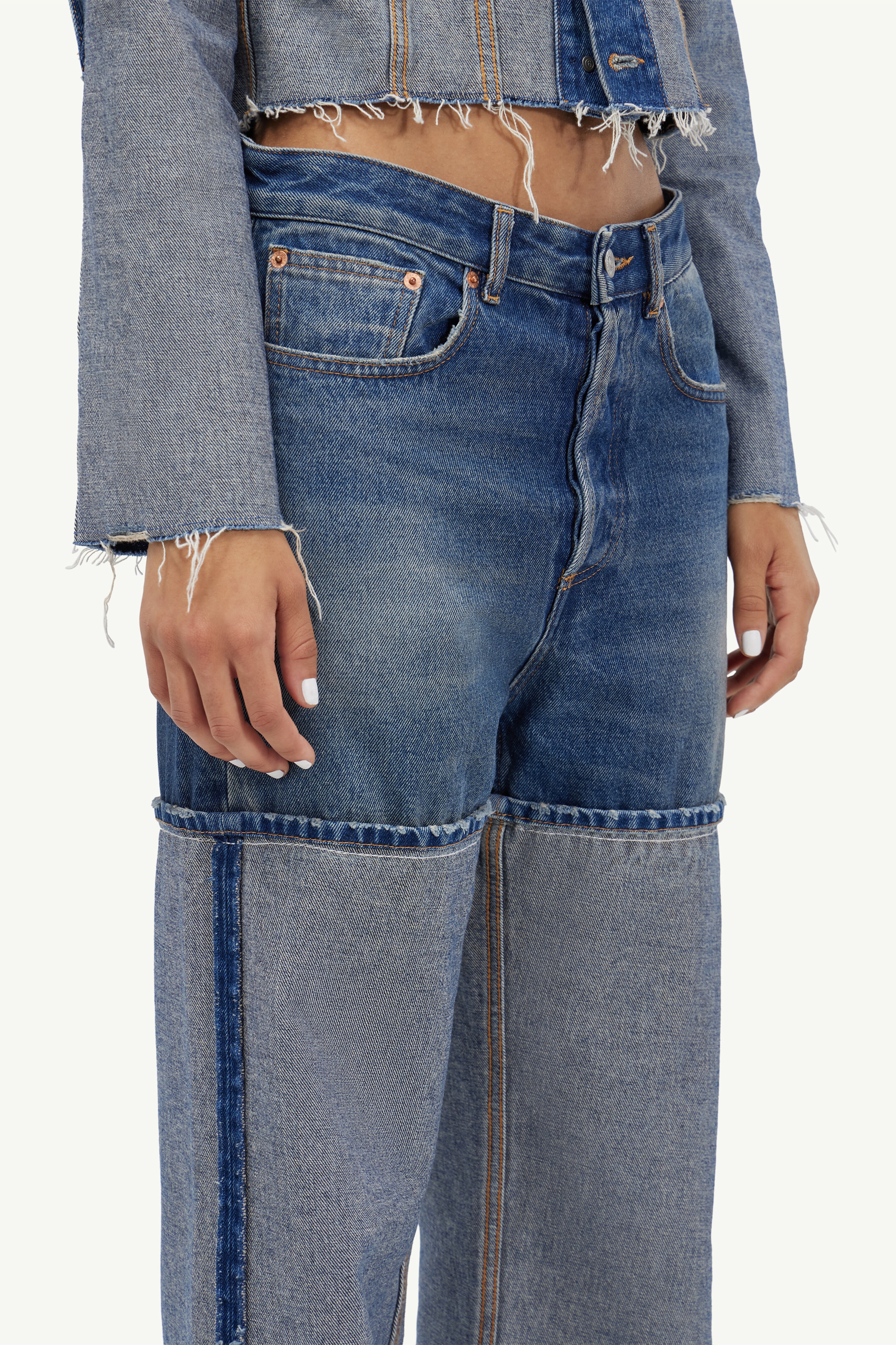 MM6 Maison Margiela Spliced jeans | REVERSIBLE