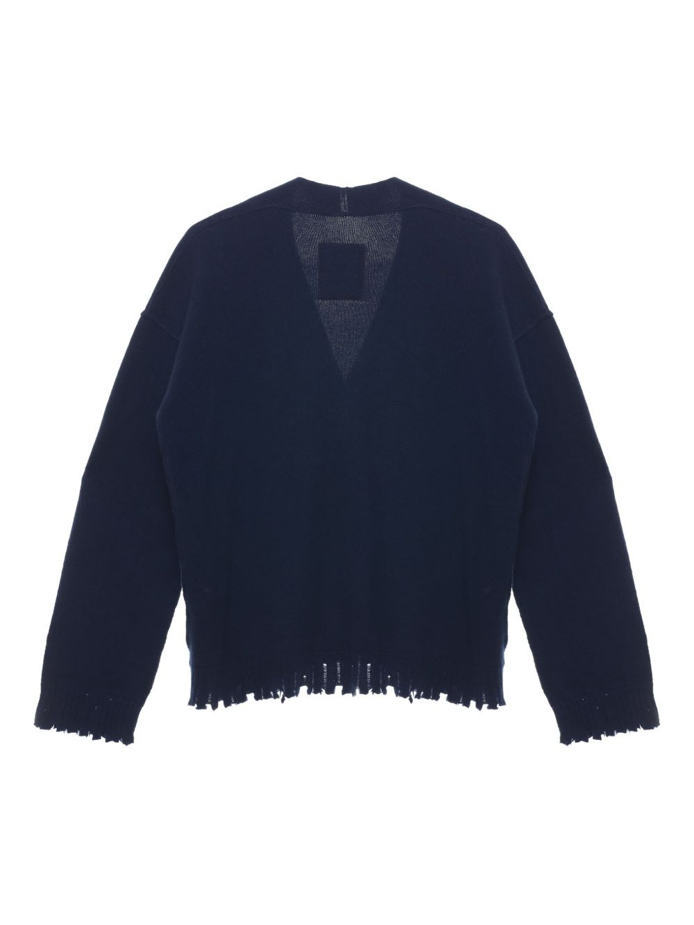 Over frayed button-down cardigan - 5