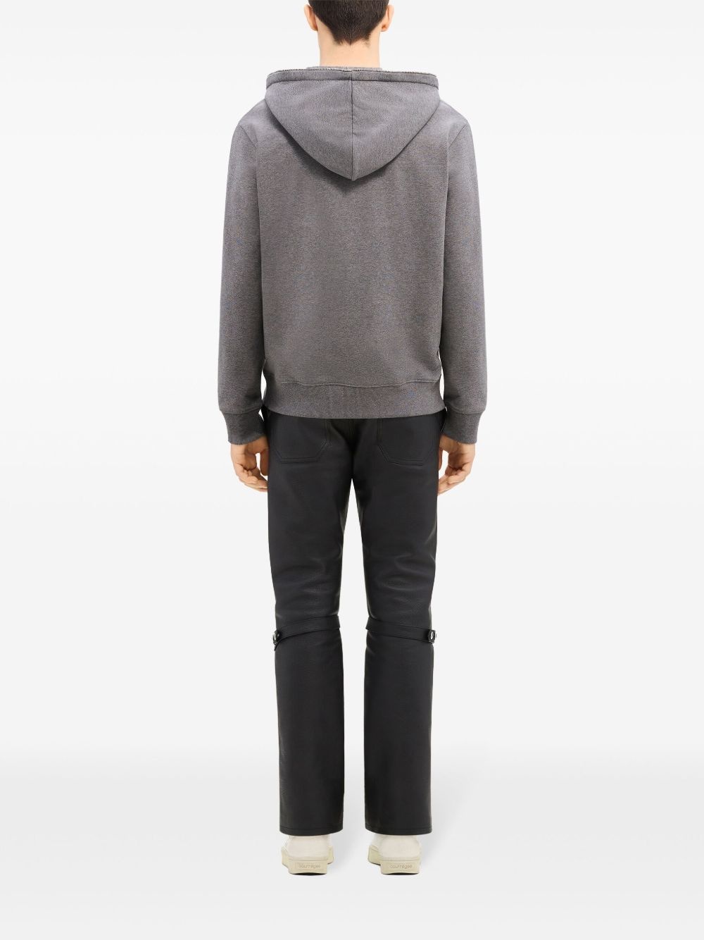zipped fleece hoodie - 5
