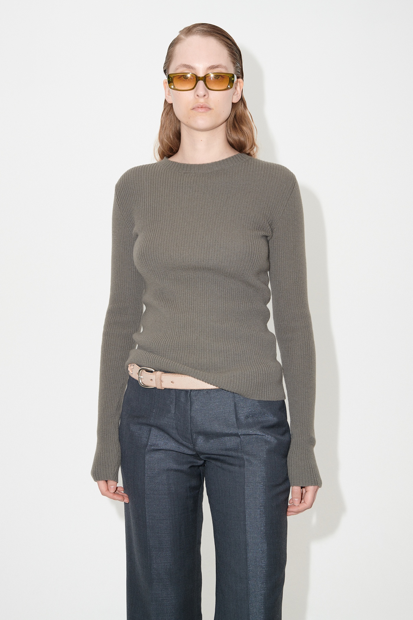 Compact Roundneck Mole Grey Super Wool - 6