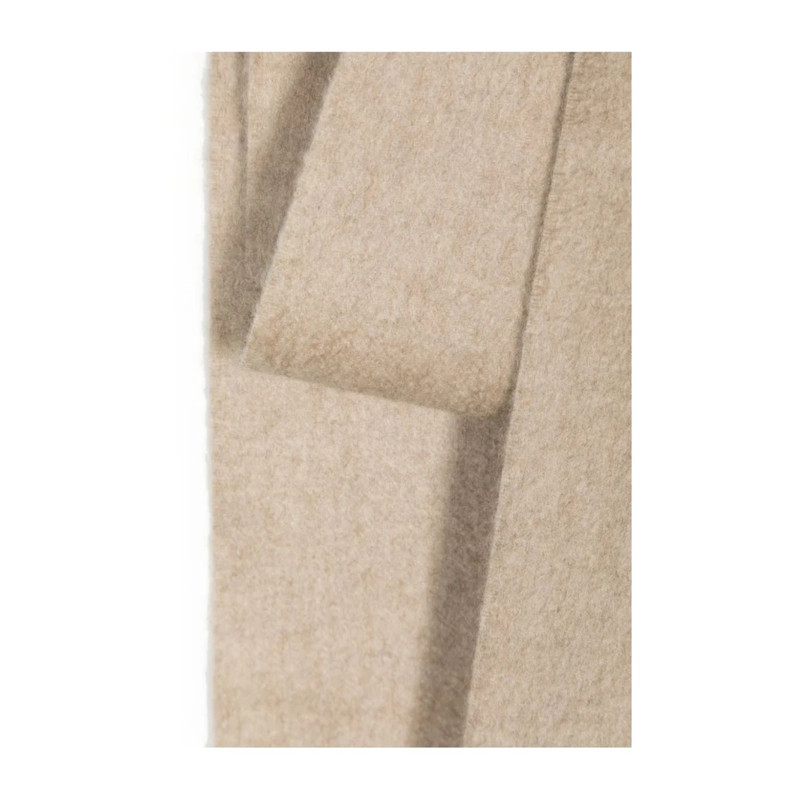 Max Mara BEIGE CASHMERE FRINGED SCARF outlook