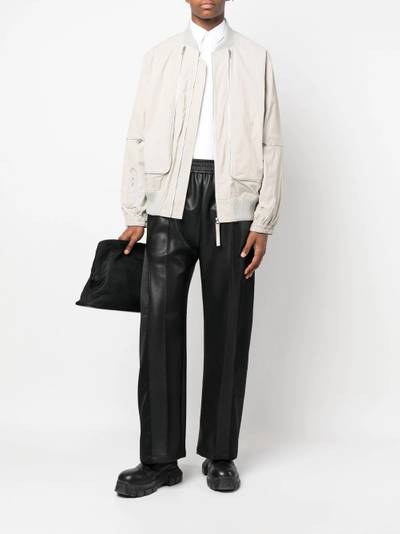 Helmut Lang zipped-up bomber jacket outlook