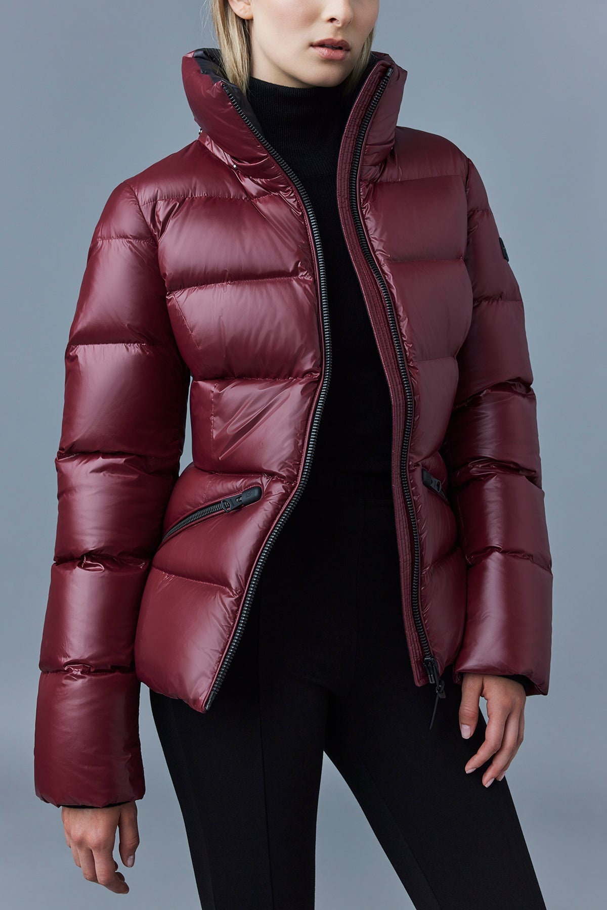 MADALYN lustrous light down jacket with hood for ladies - 5