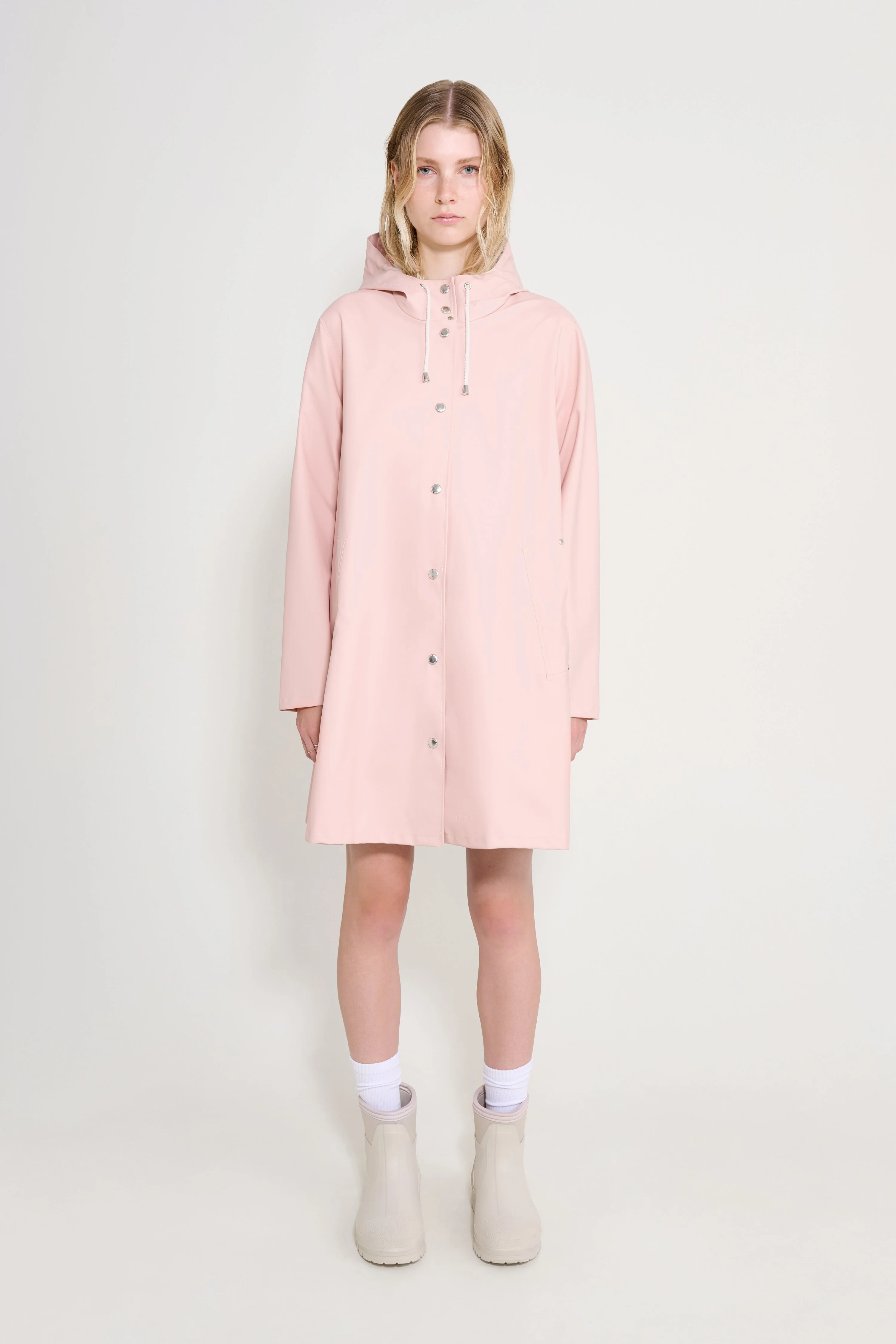 Mosebacke Lightweight Raincoat Pale Pink - 1