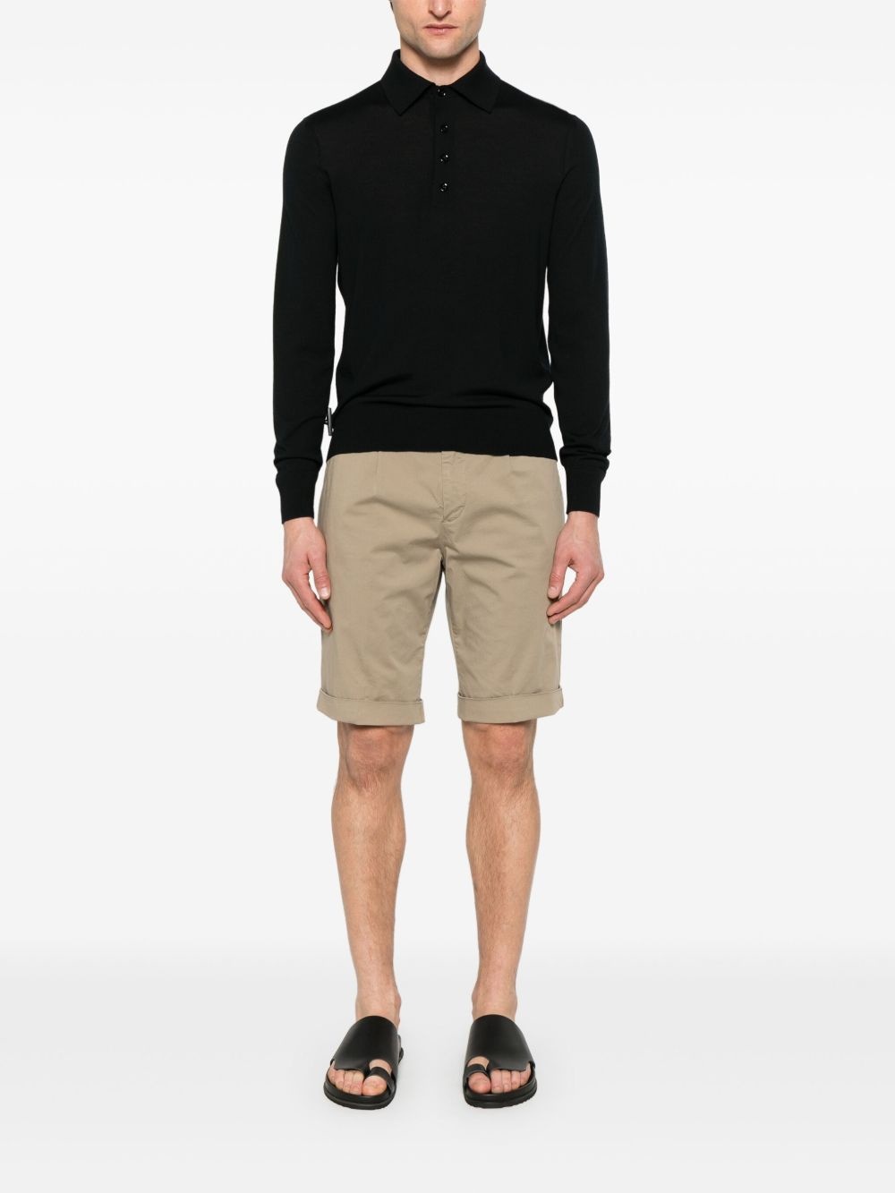 wool polo shirt - 2