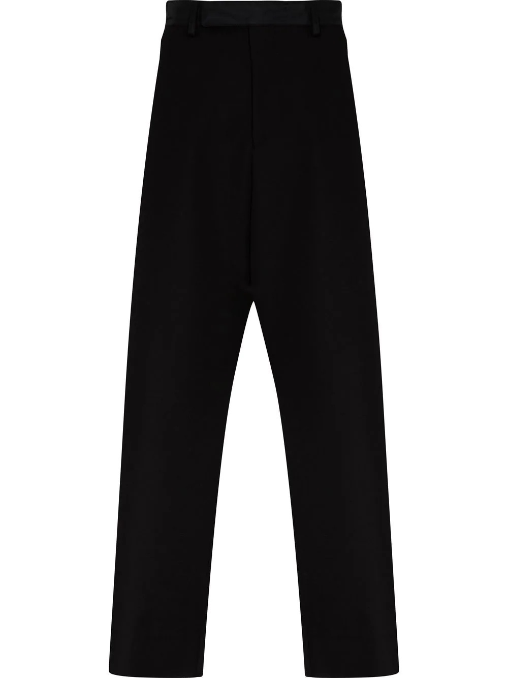 straight-leg wool trousers - 1