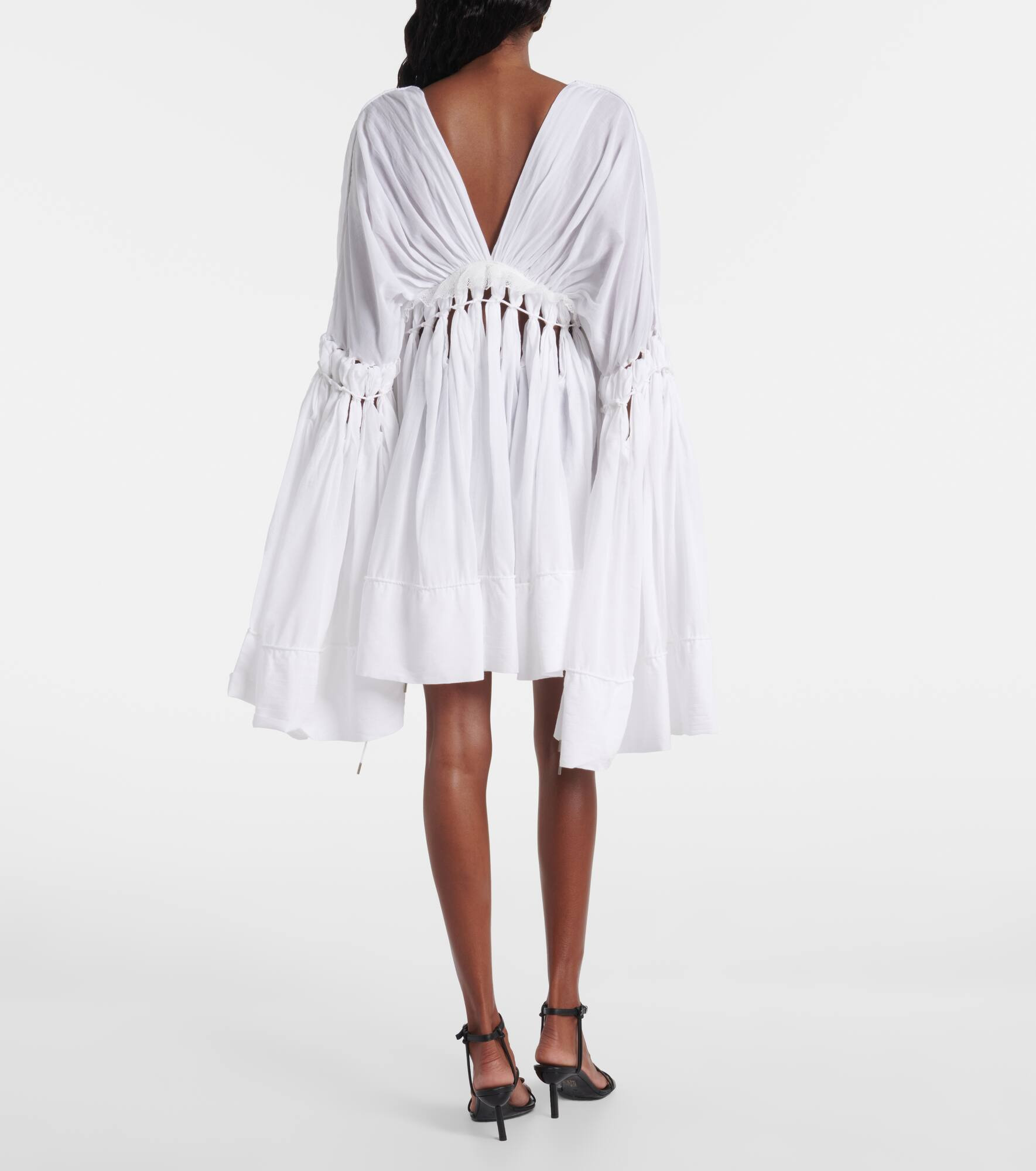 Sirocco sheer cotton-blend minidress - 3