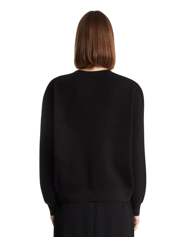 Black Cotton and Silk Sweater 3