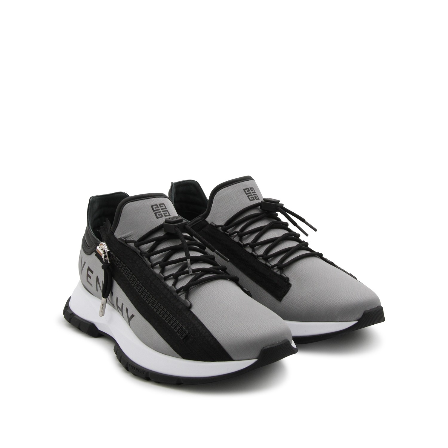 BLACK AND GREY SPECTRE SNEAKERS - 2