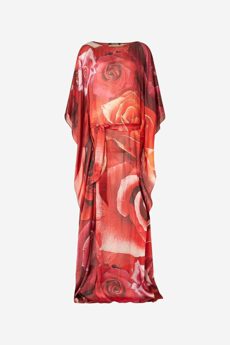 Long Dress With Rose Print 1