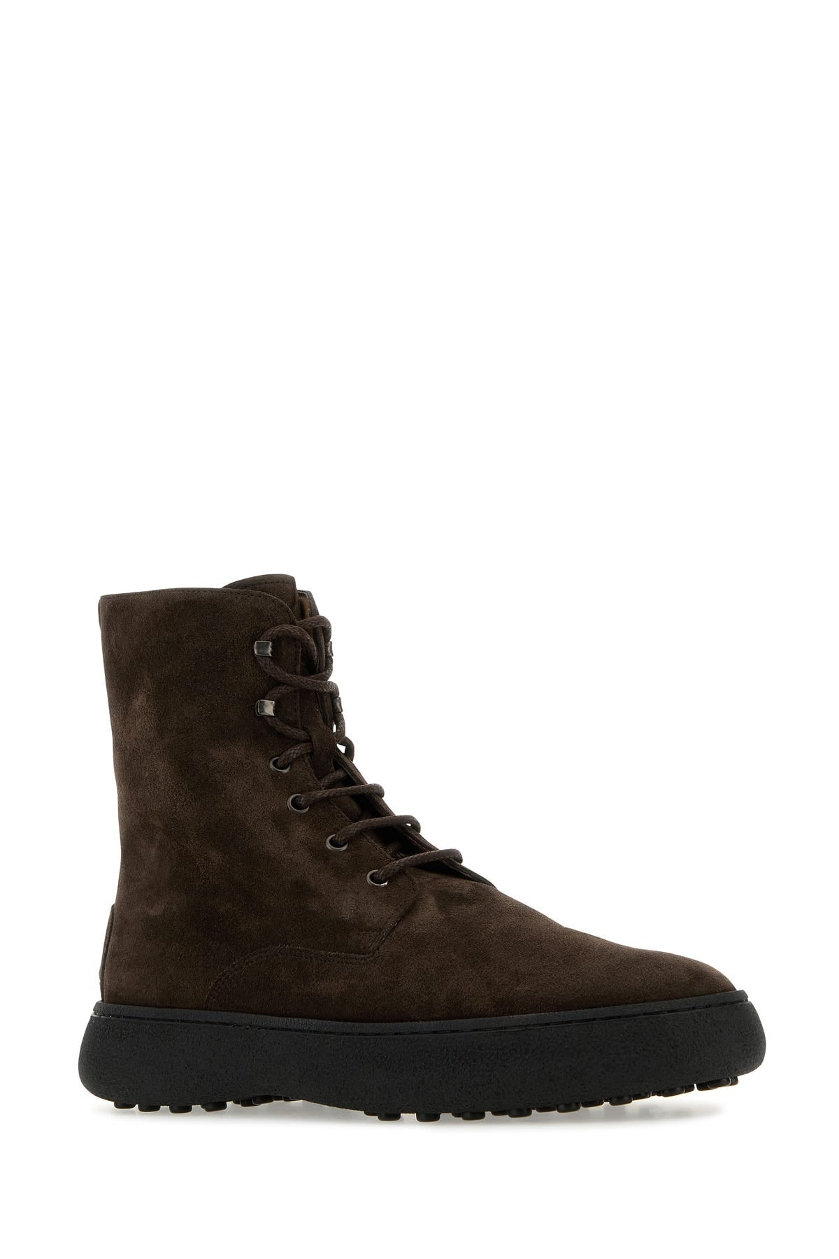 Dark brown suede ankle boots - 2
