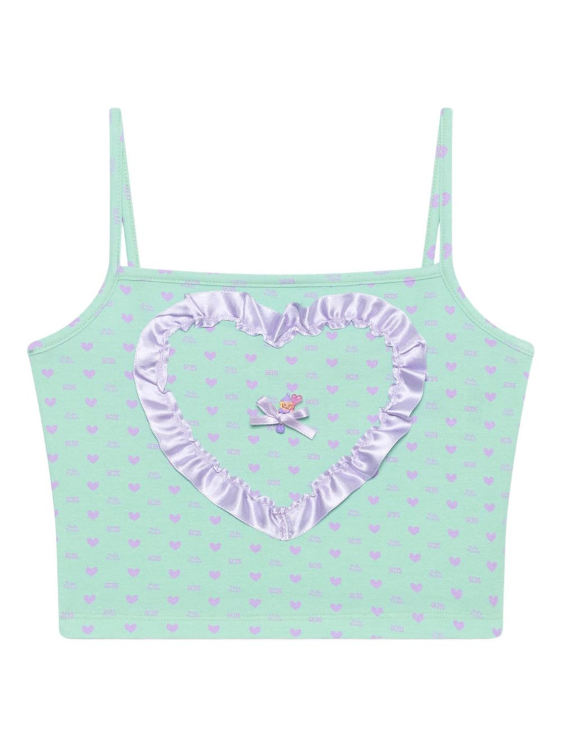 Polly Pocket heart-print top 1