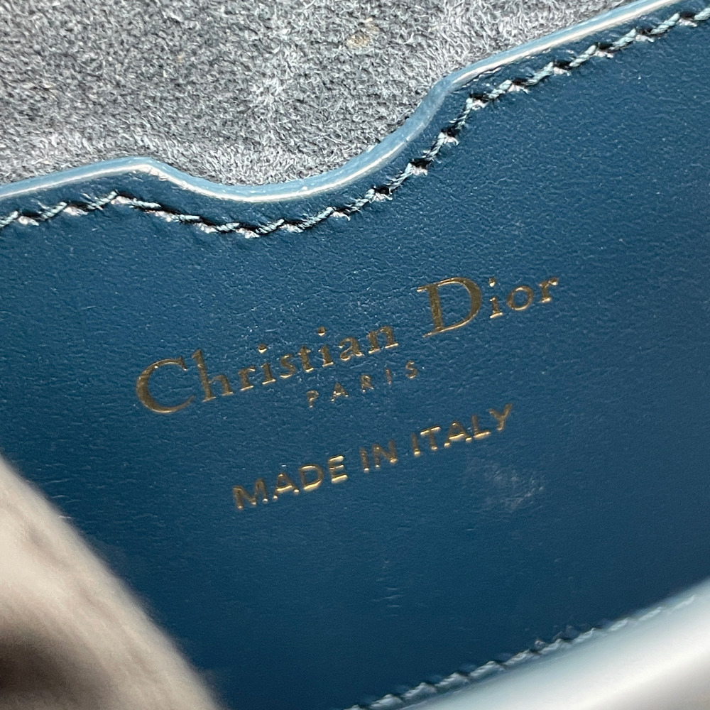 Christian - Christian Dior Royal Blue Bobby Bag Medium M9319UMOL (Built-in Chip) - 14