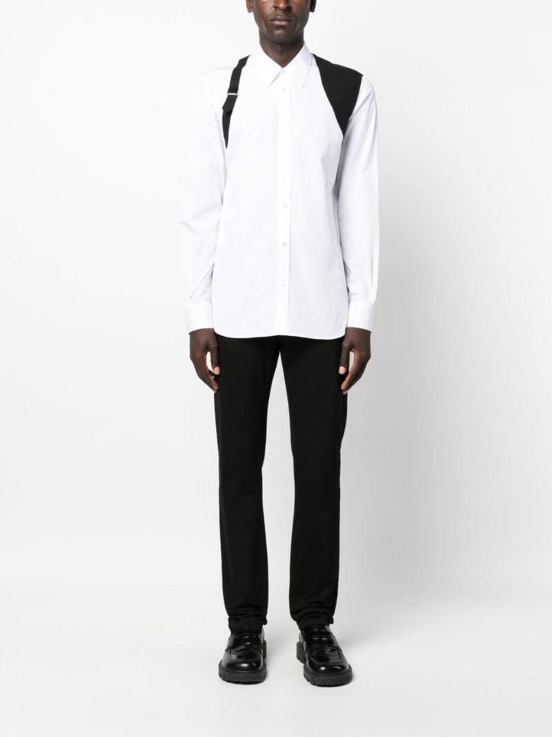 Alexander McQueen Harness cotton poplin shirt outlook