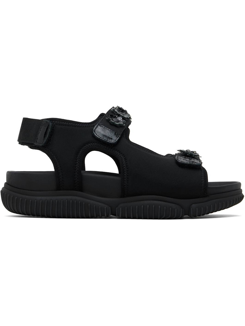 Black Valeria Sandals 1