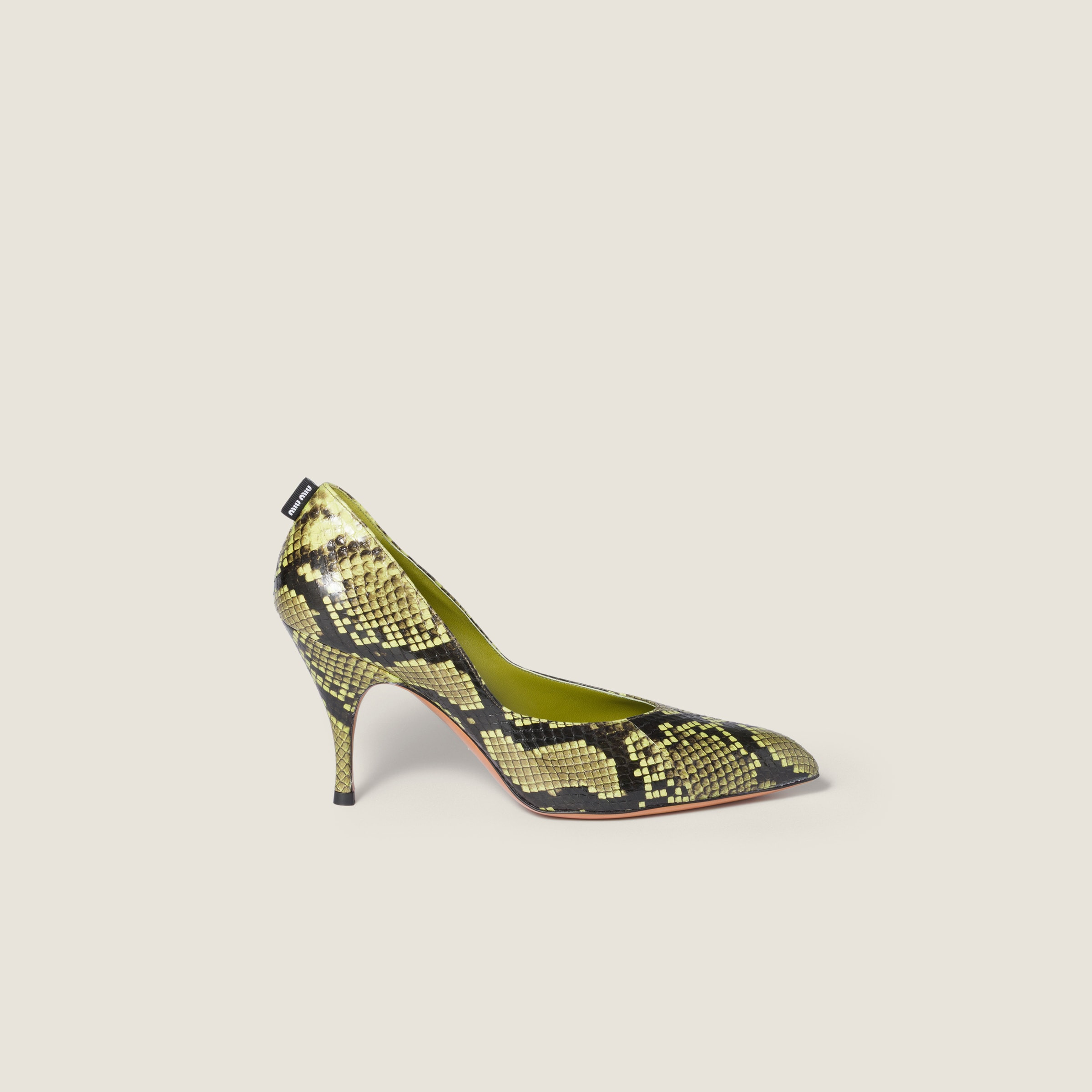 Python-print Ayers leather pumps - 2