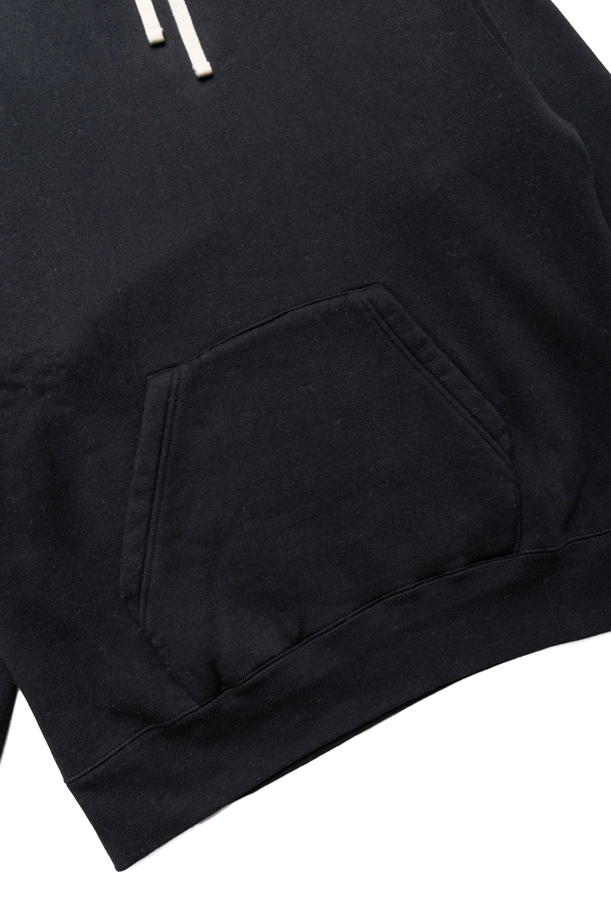 Sweat Pullover Hoodie Raised Back - Black - 6