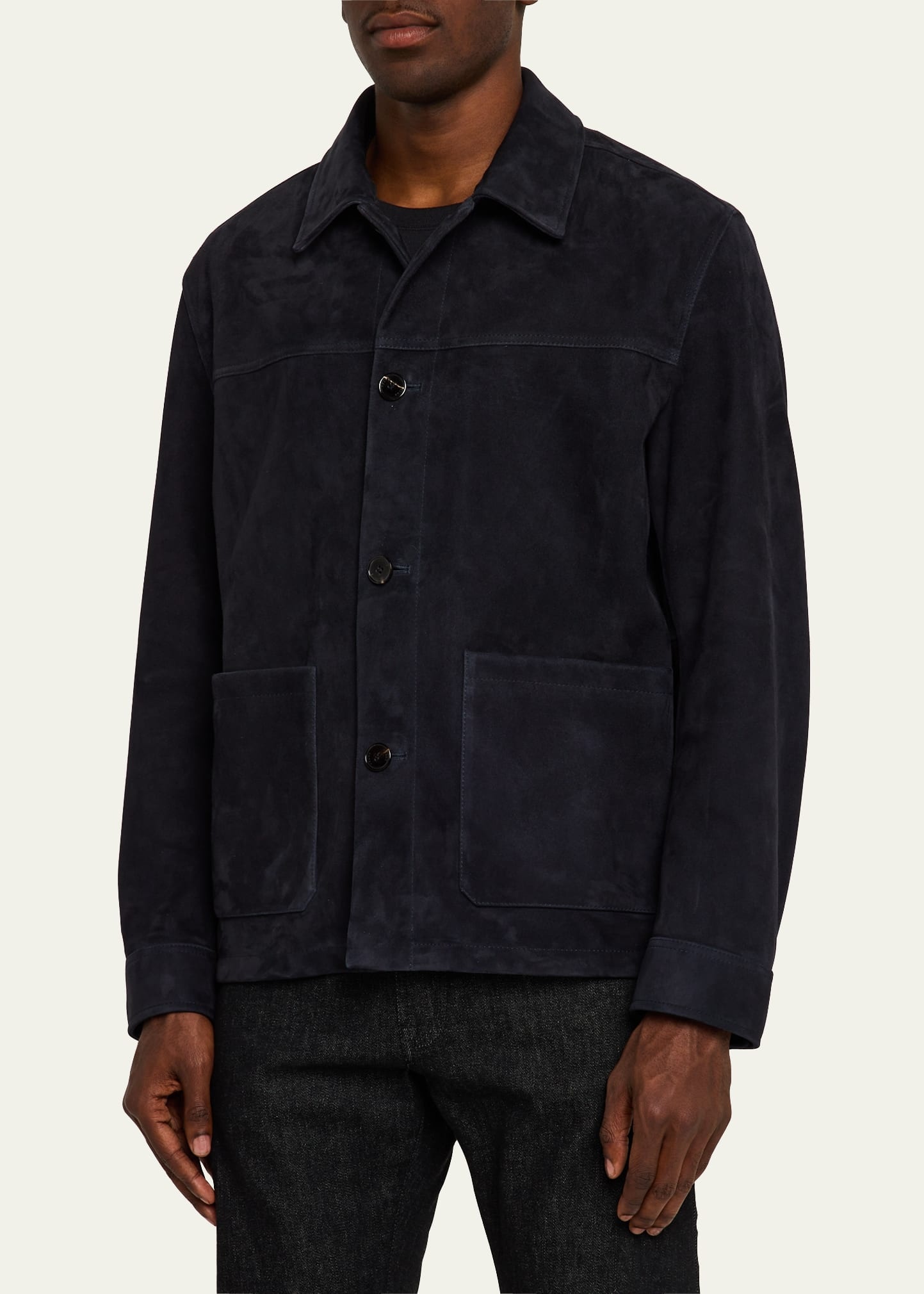 Men's Suede Chore Coat - 4