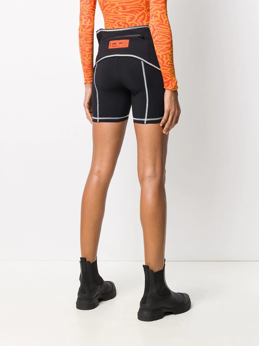 high-waist cycling shorts - 4