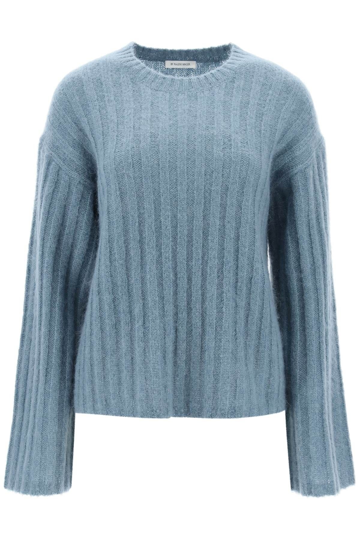 RIBBED KNIT PULLOVER SWEATER - 1