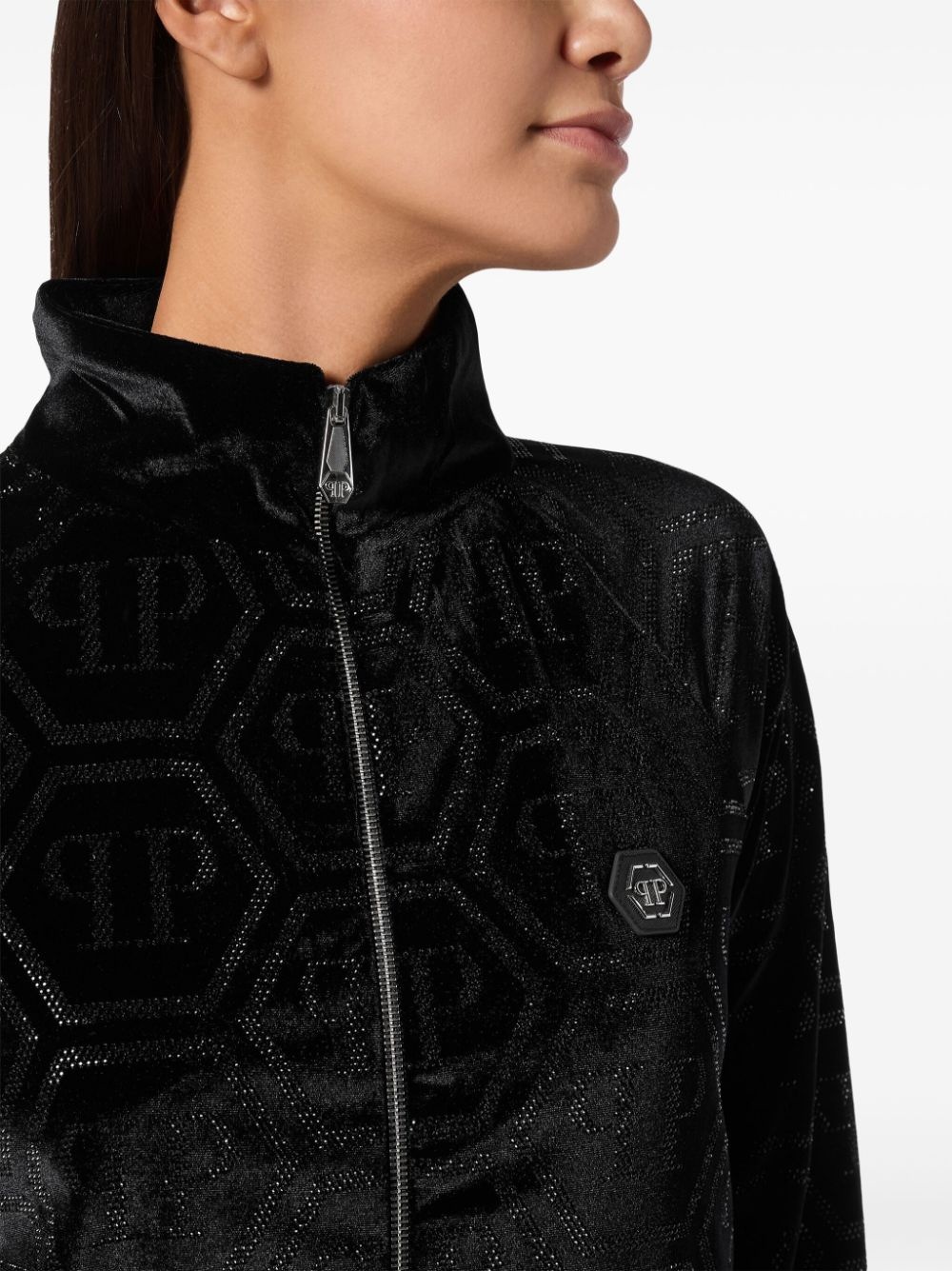 monogram-embellished track pants - 4