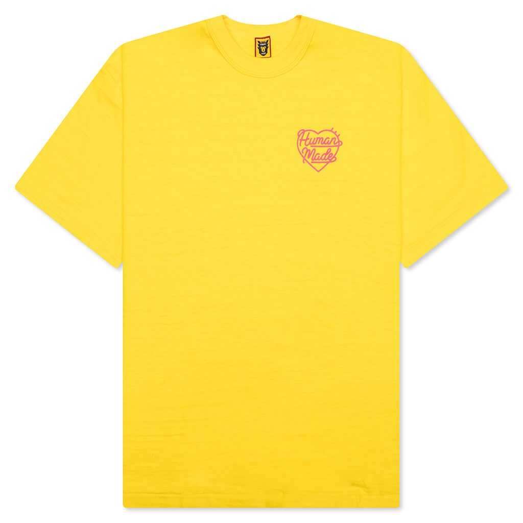 Human Made COLOR T-SHIRT - YELLOW | feature | REVERSIBLE