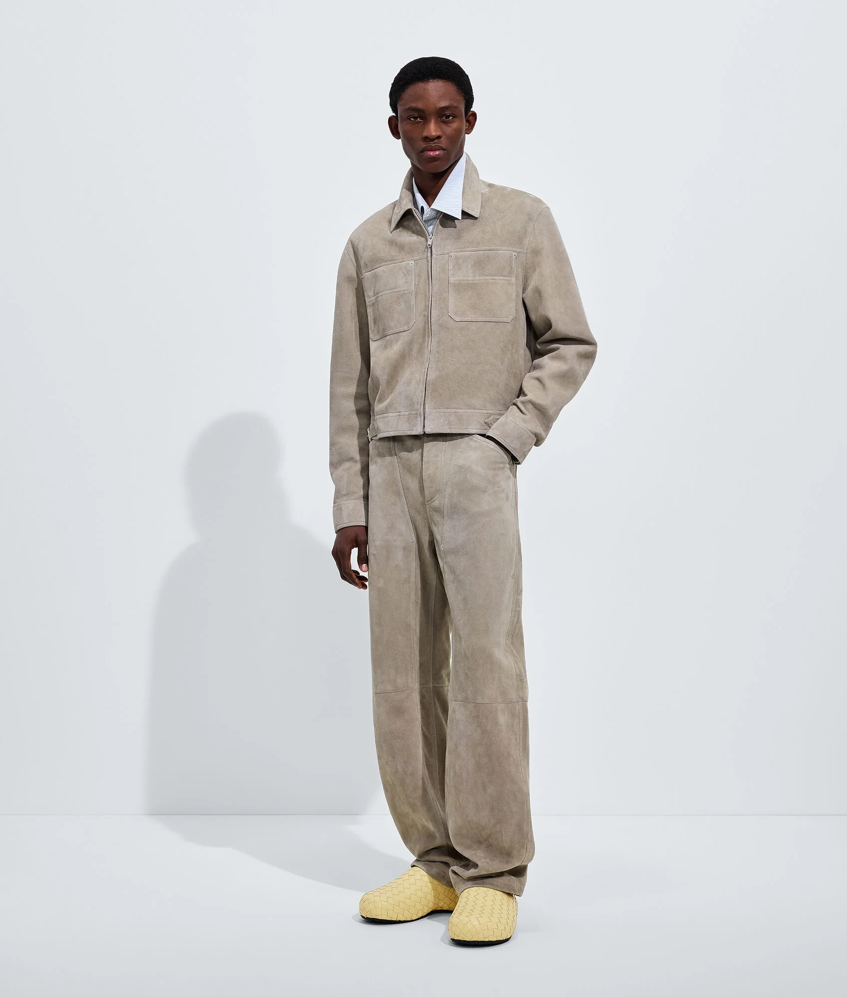 Suede Leather Pants - 1