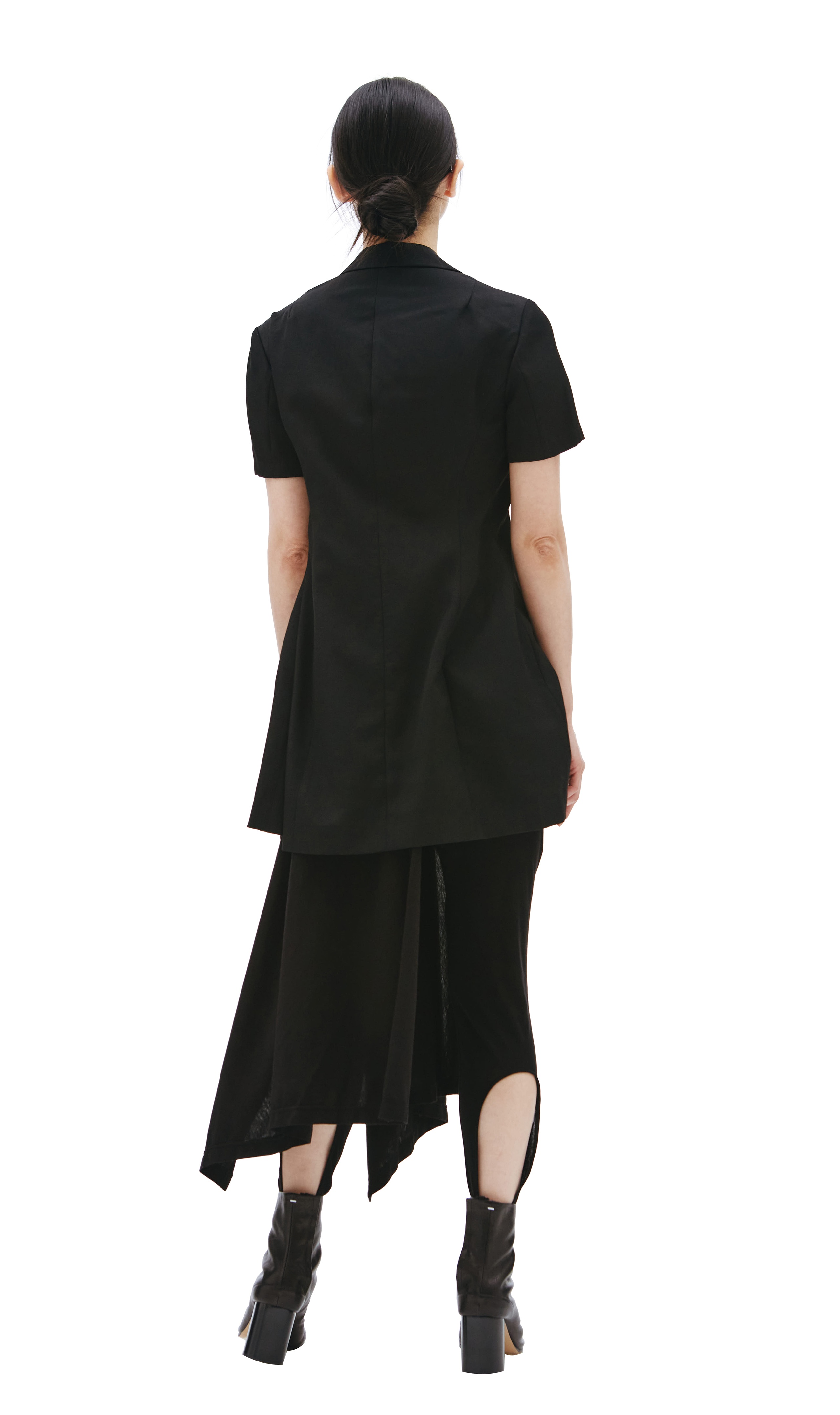 ASYMMETRIC SHORT-SLEEVED JACKET - 3