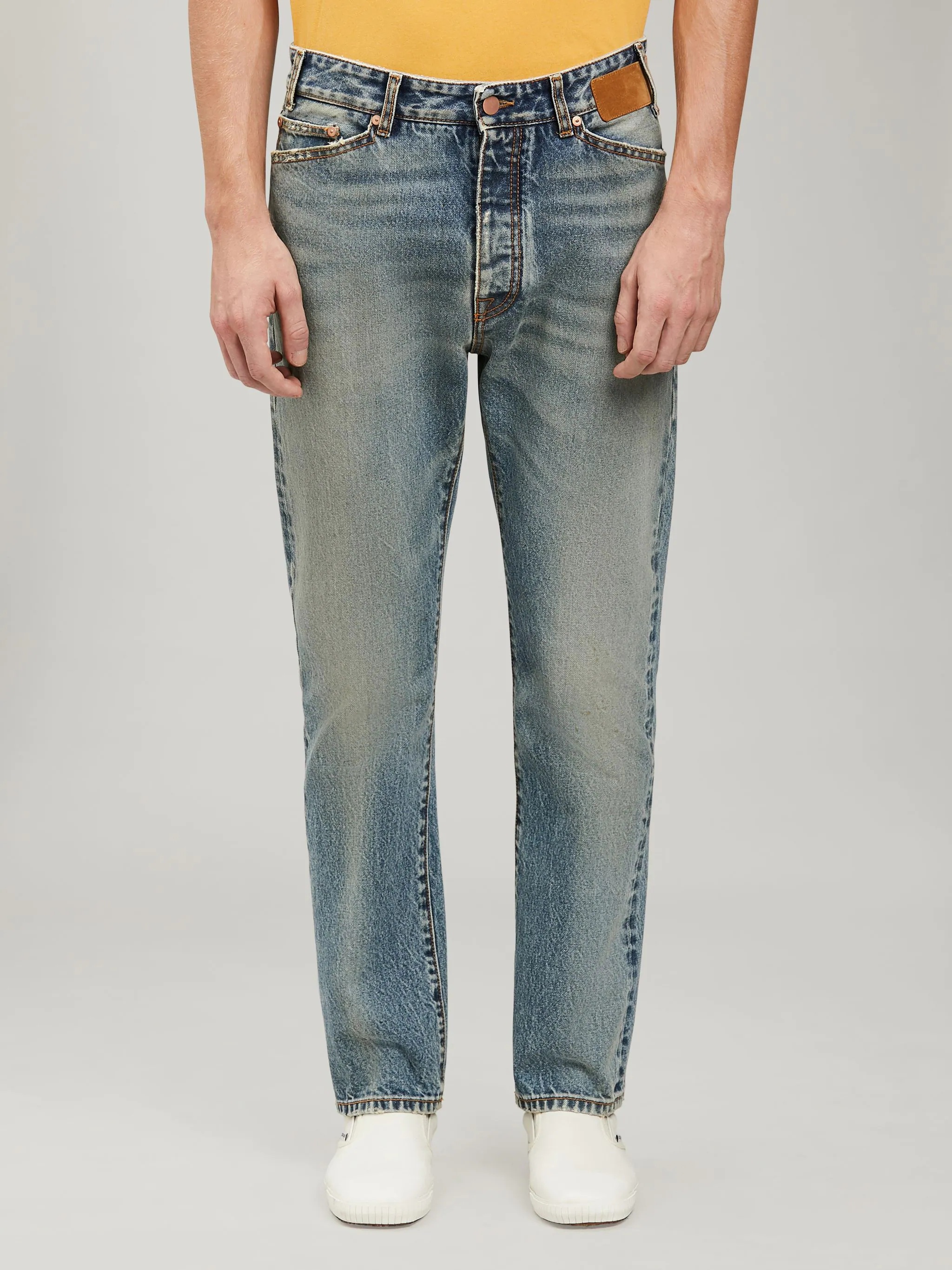 PALM REGULAR DENIM PANTS - 3