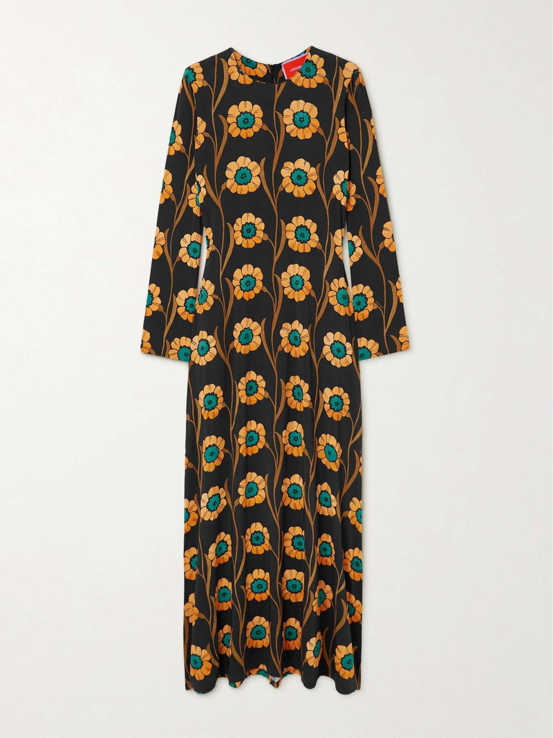 Swing floral-print crepe maxi dress 1