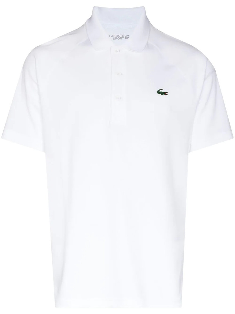 logo-patch short-sleeved polo shirt 1