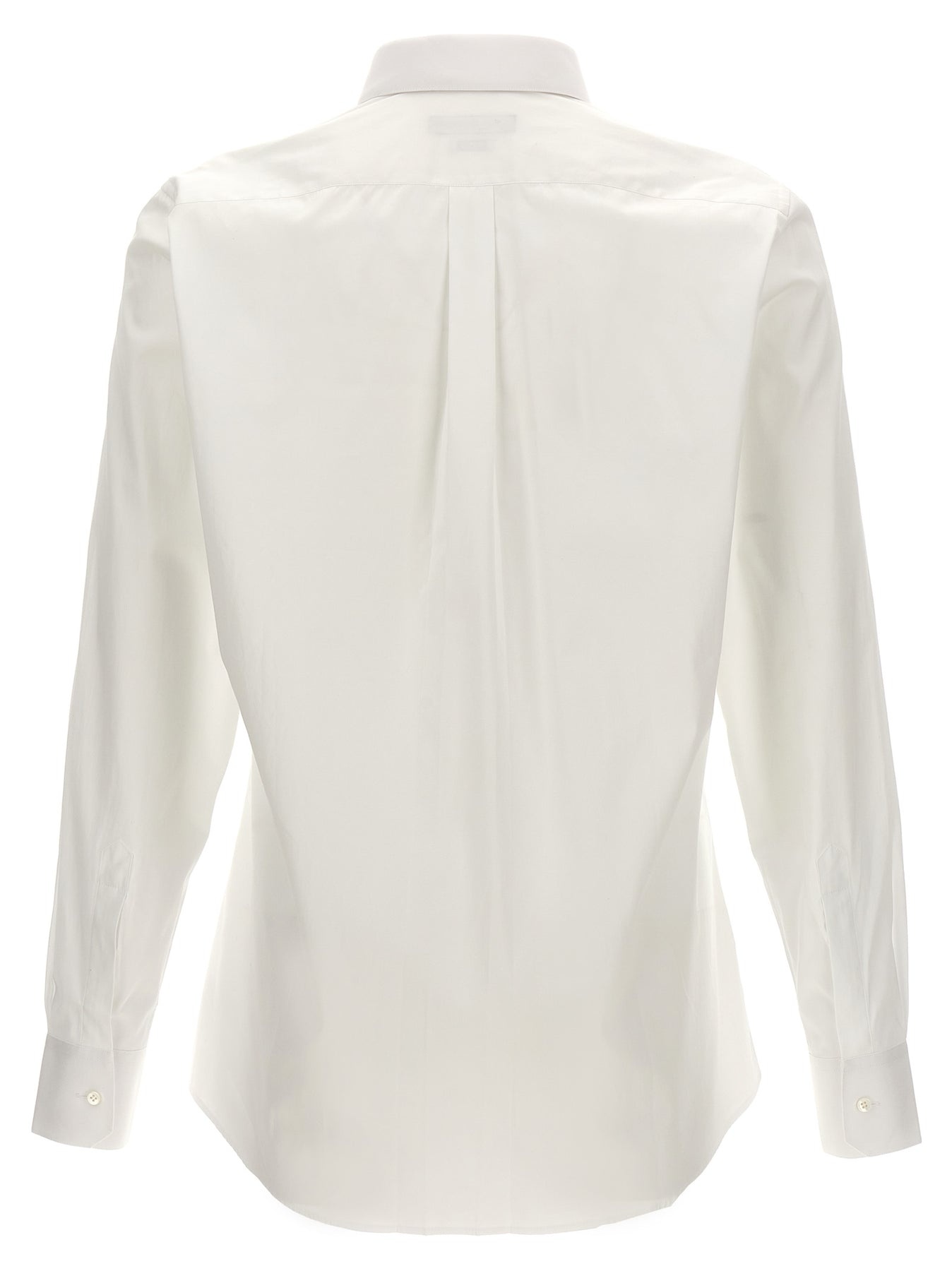 Logo Embroidery Shirt Shirt, Blouse White - 2