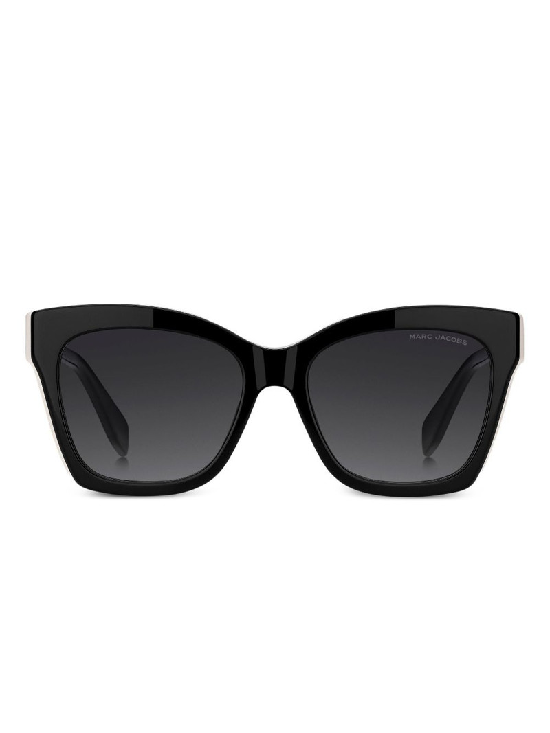 logo-plaque square-frame sunglasses 1