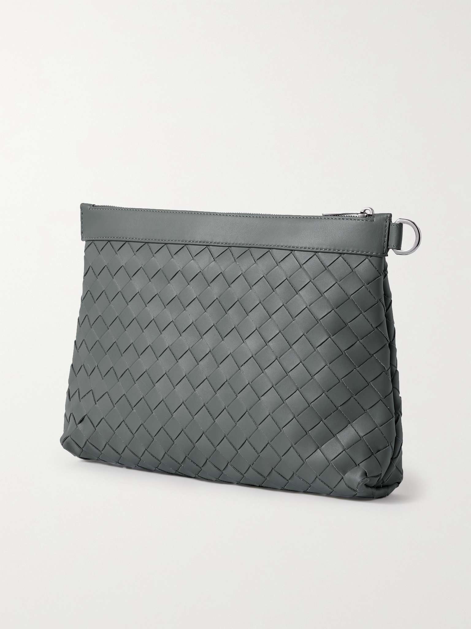 Hydrology Intrecciato Leather Pouch - 4